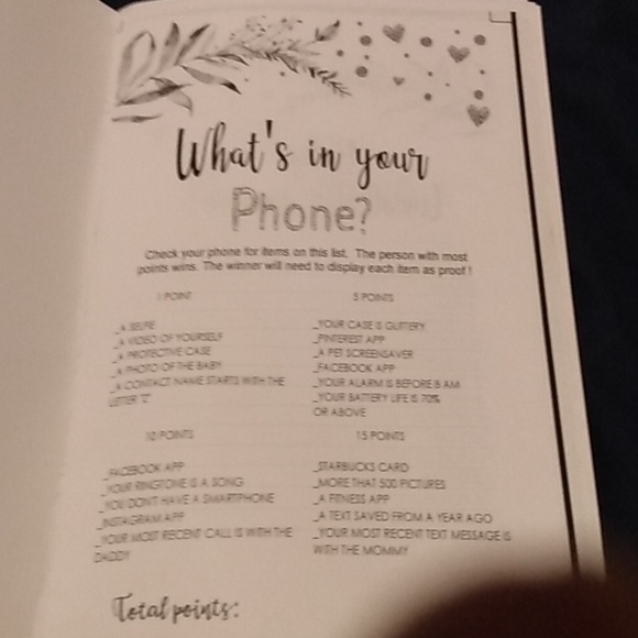 6 Baby shower game booklets a 6 cup cake toppers,and 1 emoji answer booklet - Picture 2 of 5